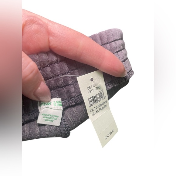 Aerie Groove On Velour Flare Pants Dark Gray Size XL NWT - Picture 6 of 6